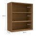 Armario Aereo 2P Vidro 80 cm MDP Maxxi G765 Canela Kappesberg