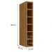 Armario Aereo Adega 6 Nichos 15 cm MDP Maxxi G760 Canela Kappesberg