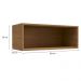 Armario Aereo Basculante 1P 80 cm Maxxi G773 Canela Kappesberg