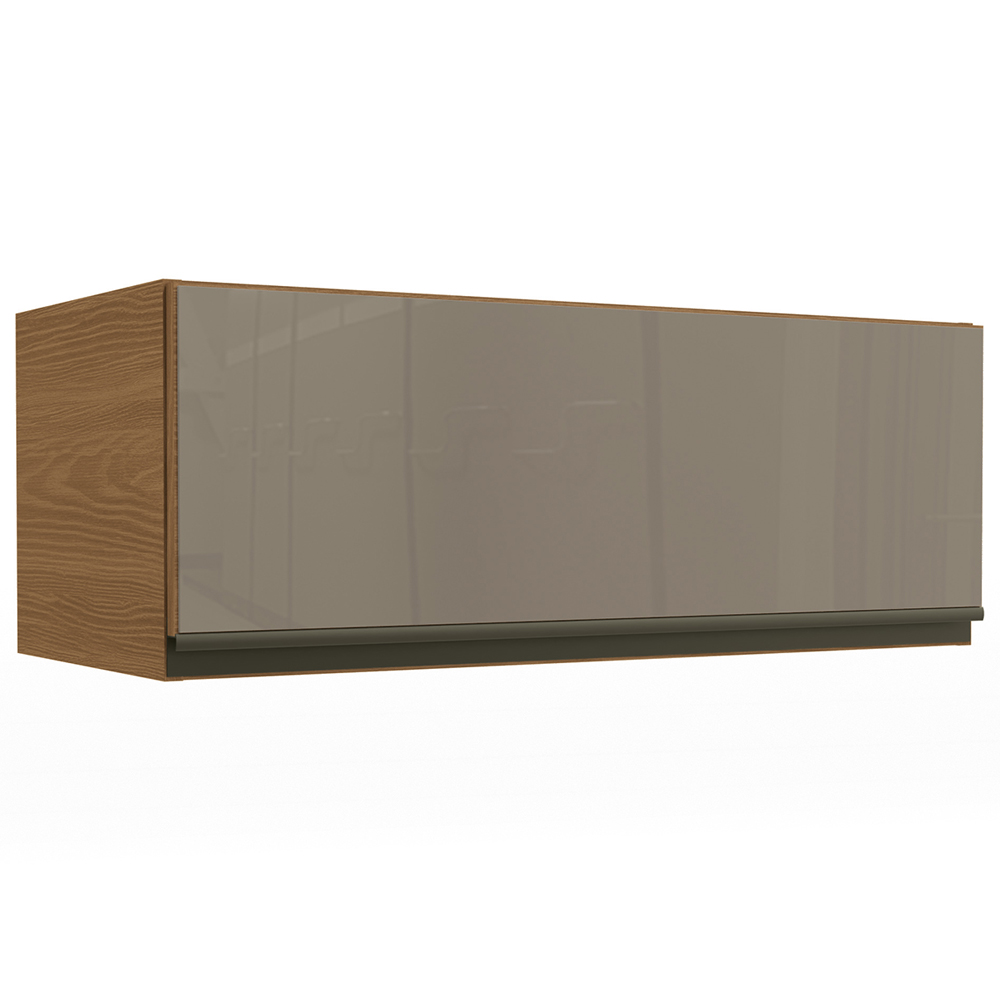 Armario Aereo Basculante 1P Vidro 80 cm Maxxi G770 Canela Kappesberg