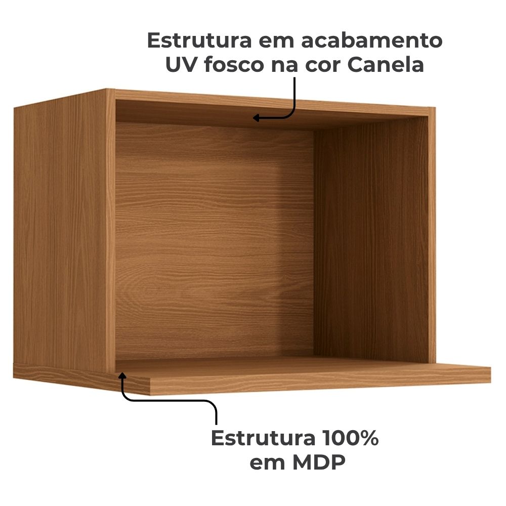Armario Aereo Nicho Microondas 60 cm Maxxi G738 Canela Kappesberg