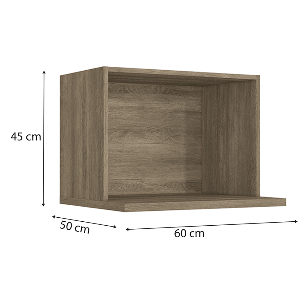 Armario Aereo Nicho Microondas 60 cm Maxxi G738 Nogal Kappesberg