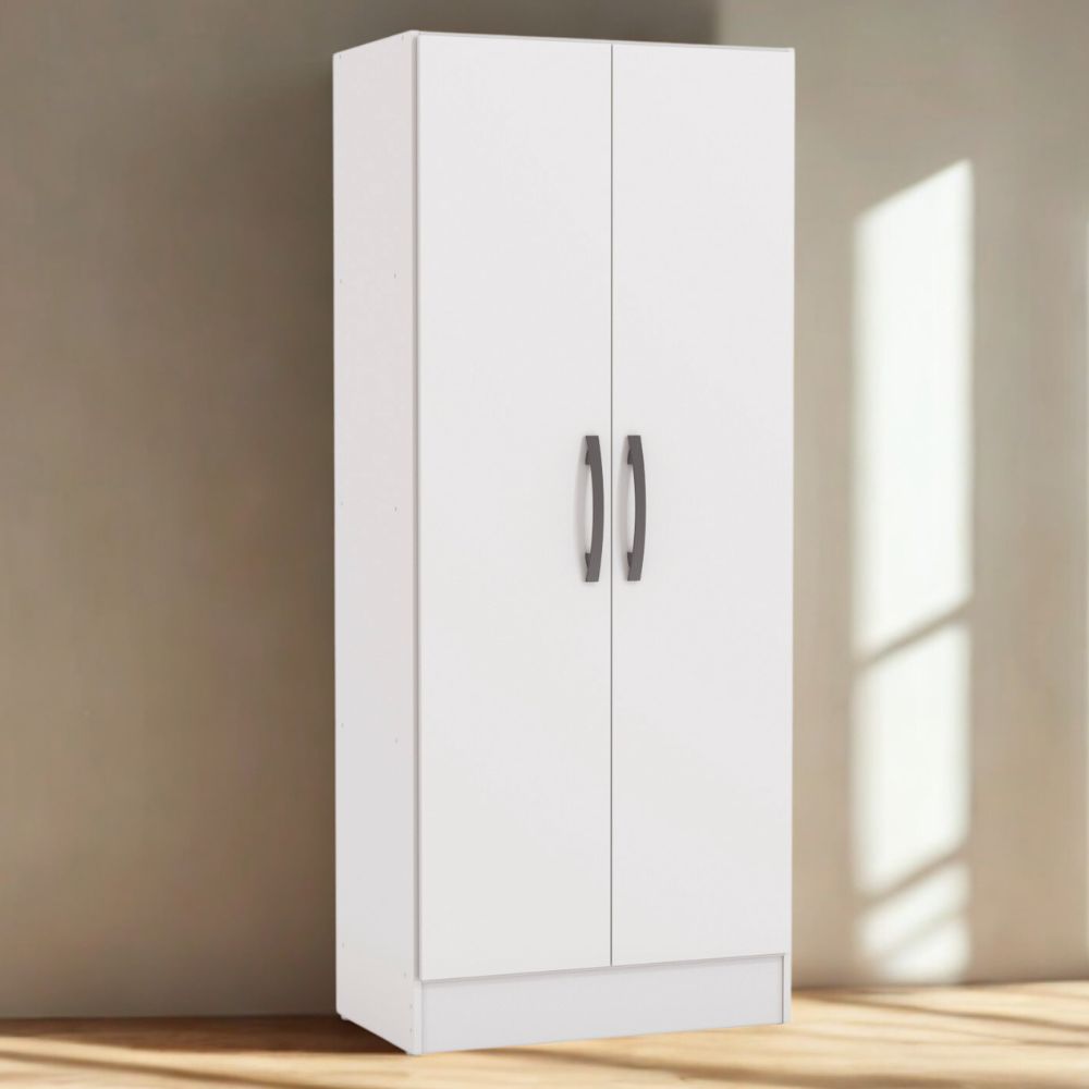Armario Multiuso 2 Portas 137x57 cm N409 Branco Kappesberg