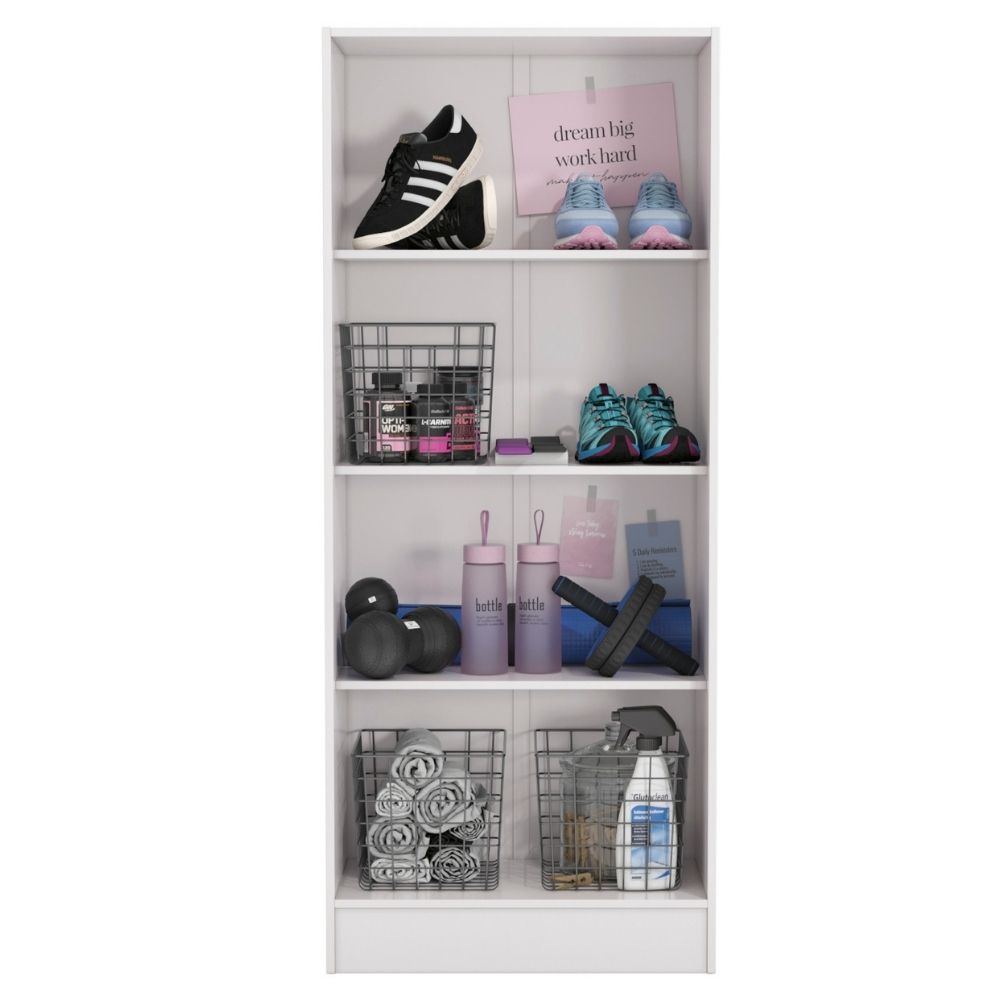 Armario Multiuso 2 Portas 137x57 cm N409 Branco Kappesberg