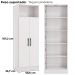 Armario Multiuso 2 Portas 167x57 cm N408 Branco Kappesberg
