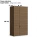 Armario Para Escritorio 2 Portas 160 cm Frame F210 Munique Kappesberg