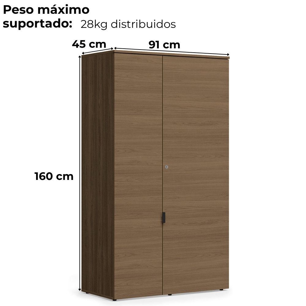 Armario Para Escritorio 2 Portas 160 cm Frame F210 Munique Kappesberg