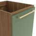 Balcão de Cozinha Botanic 1 Porta Nogueira e Verde Oliva