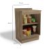 Balcão de Cozinha Bruges com Tampo 1 Porta Nogal 60 cm