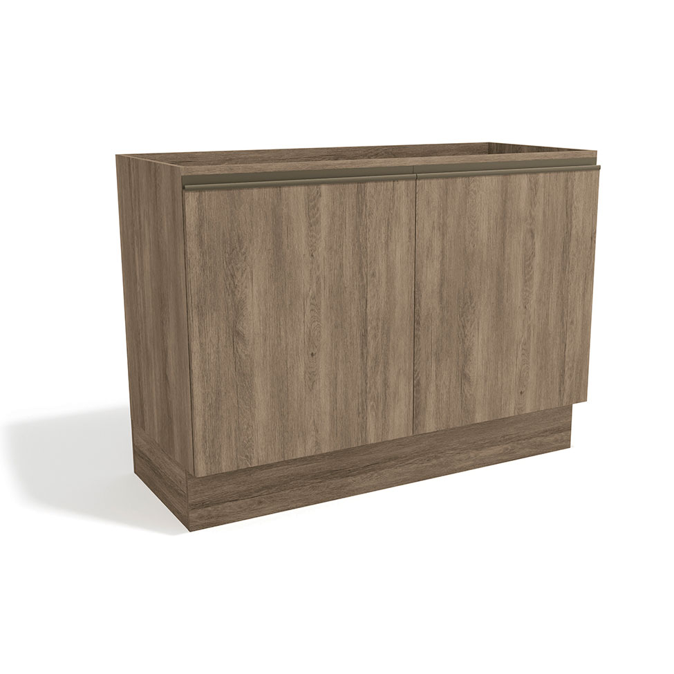 Balcão de Cozinha Maxxi 2 PT Nogal 120 cm
