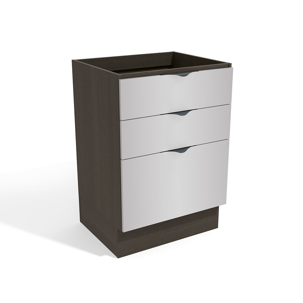 Balcão de Cozinha Nox 3 GV Ônix e Steel 60 cm