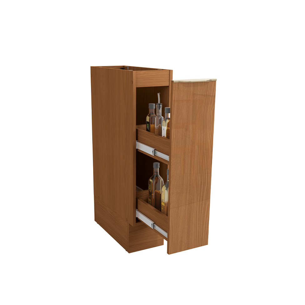 Balcão de Cozinha Vibra sem Tampo 1 Gaveta Canela 20 cm