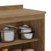 Balcão de Cozinha com Tampo Botanic 2 Portas Fendi e Nogueira