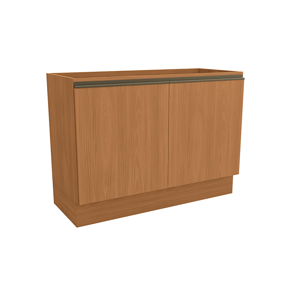 Balcão de Cozinha sem Tampo Maxxi 2 Portas Canela 120 cm