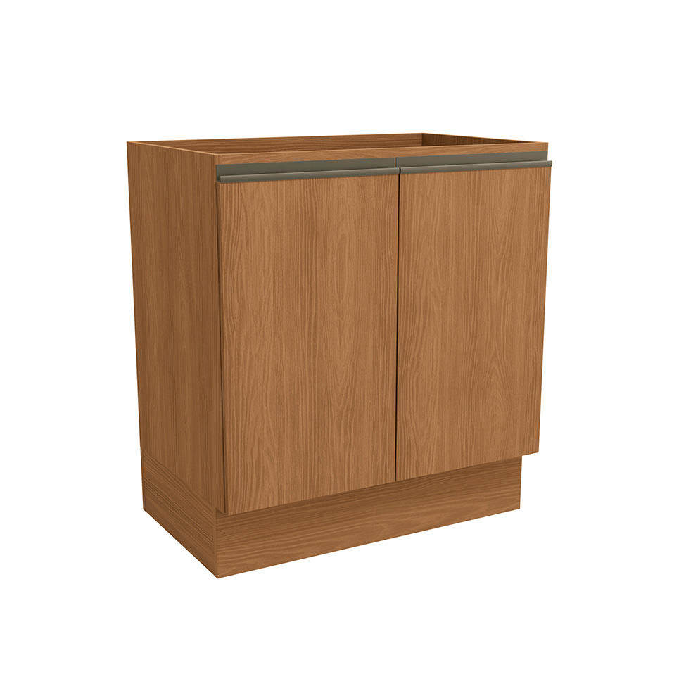 Balcão de Cozinha sem Tampo Maxxi 2 Portas Canela 80 cm