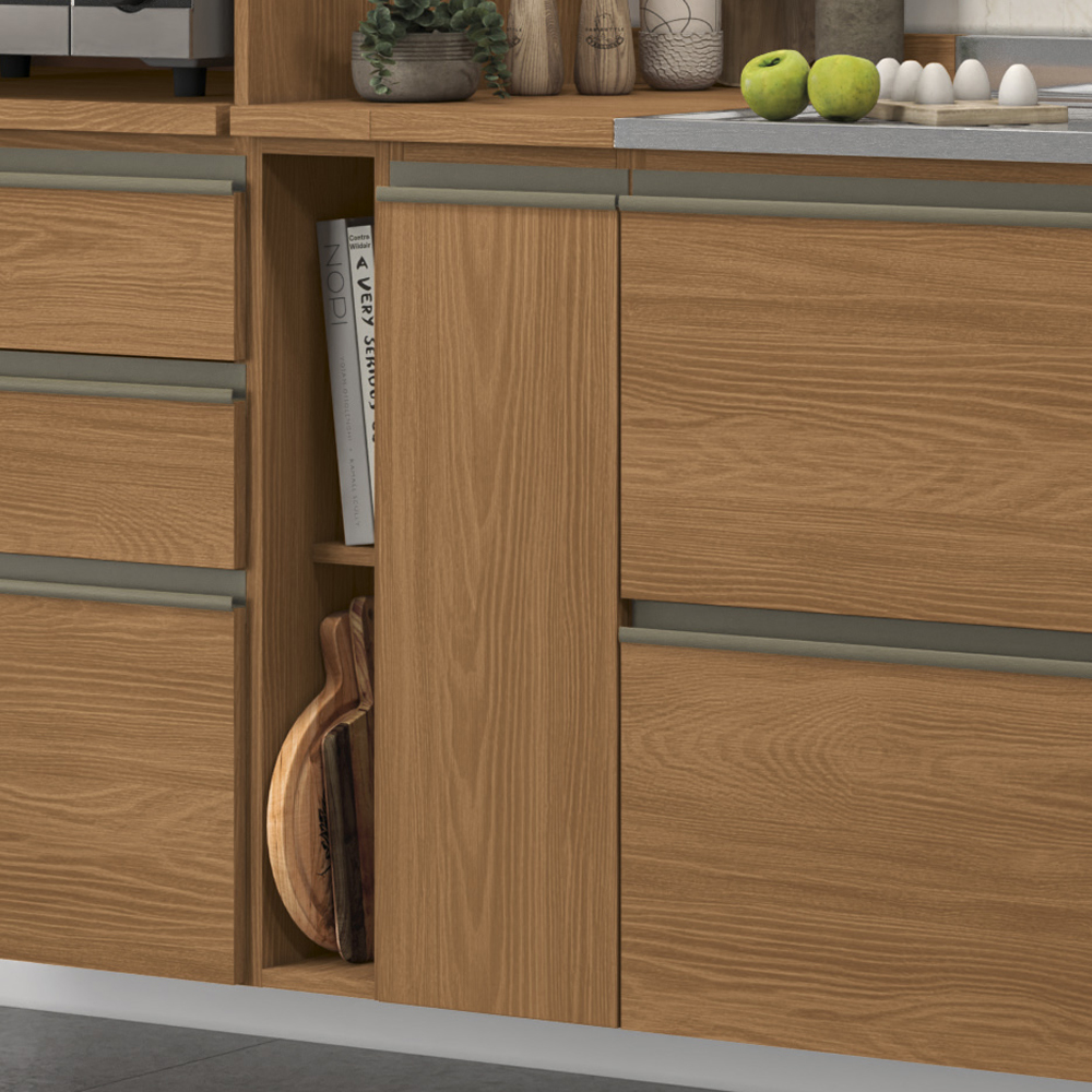 Balcao Com Tampo 1 Porta 25 cm MDP Maxxi G737 Canela Kappesberg