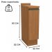 Balcao Com Tampo 1 Porta 25 cm MDP Maxxi G737 Canela Kappesberg