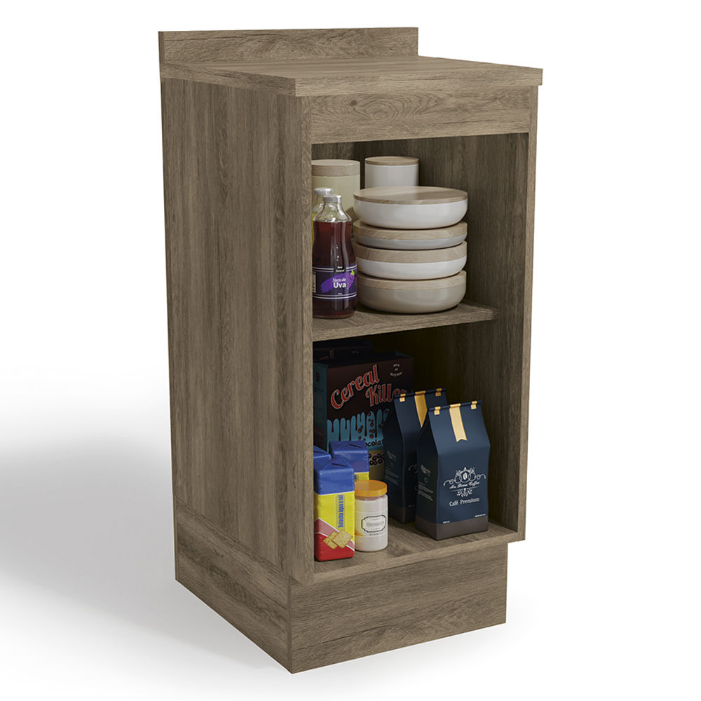 Balcao Com Tampo 1 Porta 40 cm MDP Maxxi G741 Nogal Kappesberg