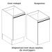 Balcao Com Tampo 1 Porta 40 cm MDP Maxxi G741 Nogal Kappesberg