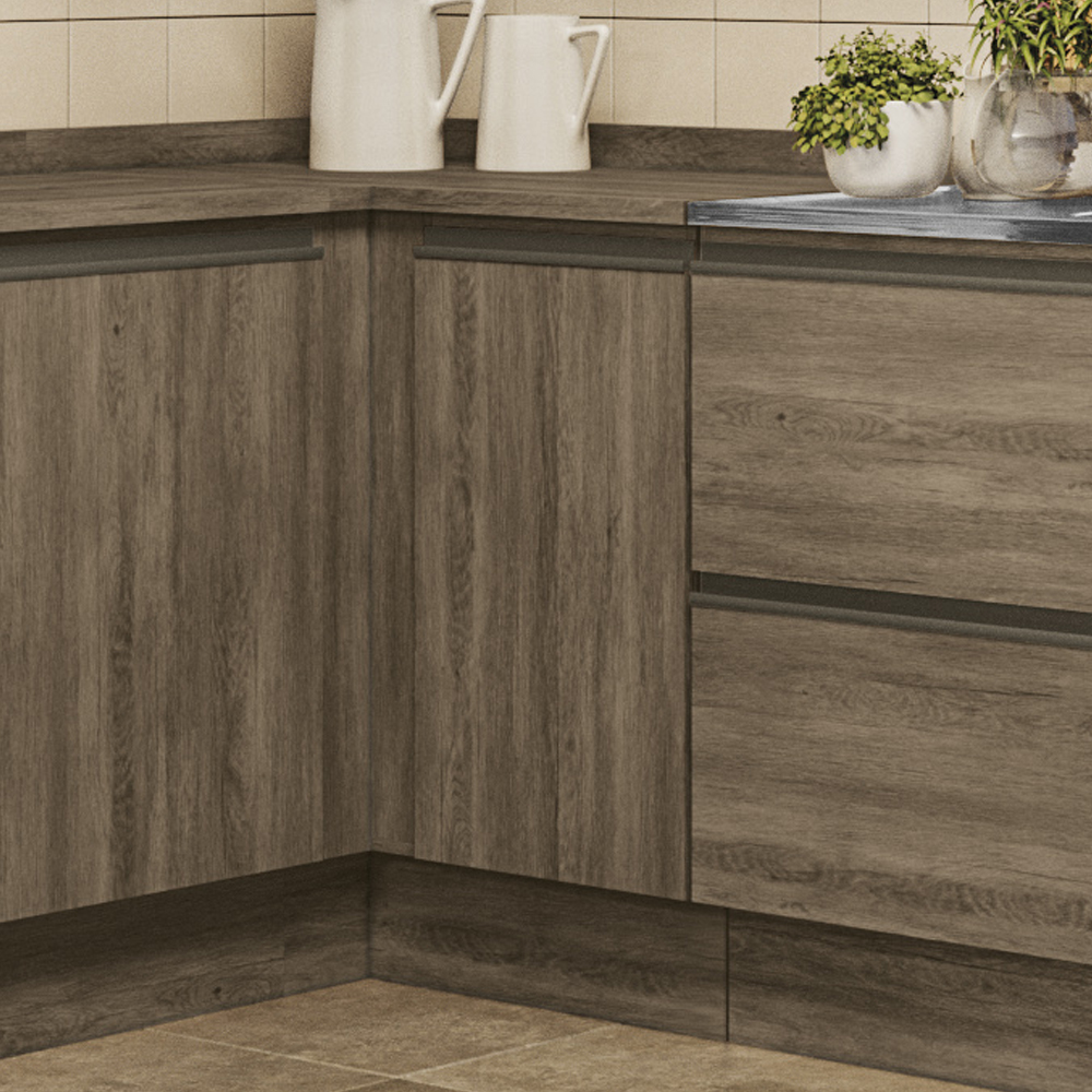 Balcao Com Tampo 1 Porta 40 cm MDP Maxxi G741 Nogal Kappesberg