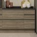 Balcao Com Tampo 120 cm 1P 4G Maxxi G746 Nogal Preto Kappesberg