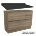 Balcao Com Tampo 120CM Maxxi G746/S515 Nogal Preto Kappesberg