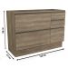 Balcao Com Tampo 120CM Maxxi G746/S515 Nogal Preto Kappesberg