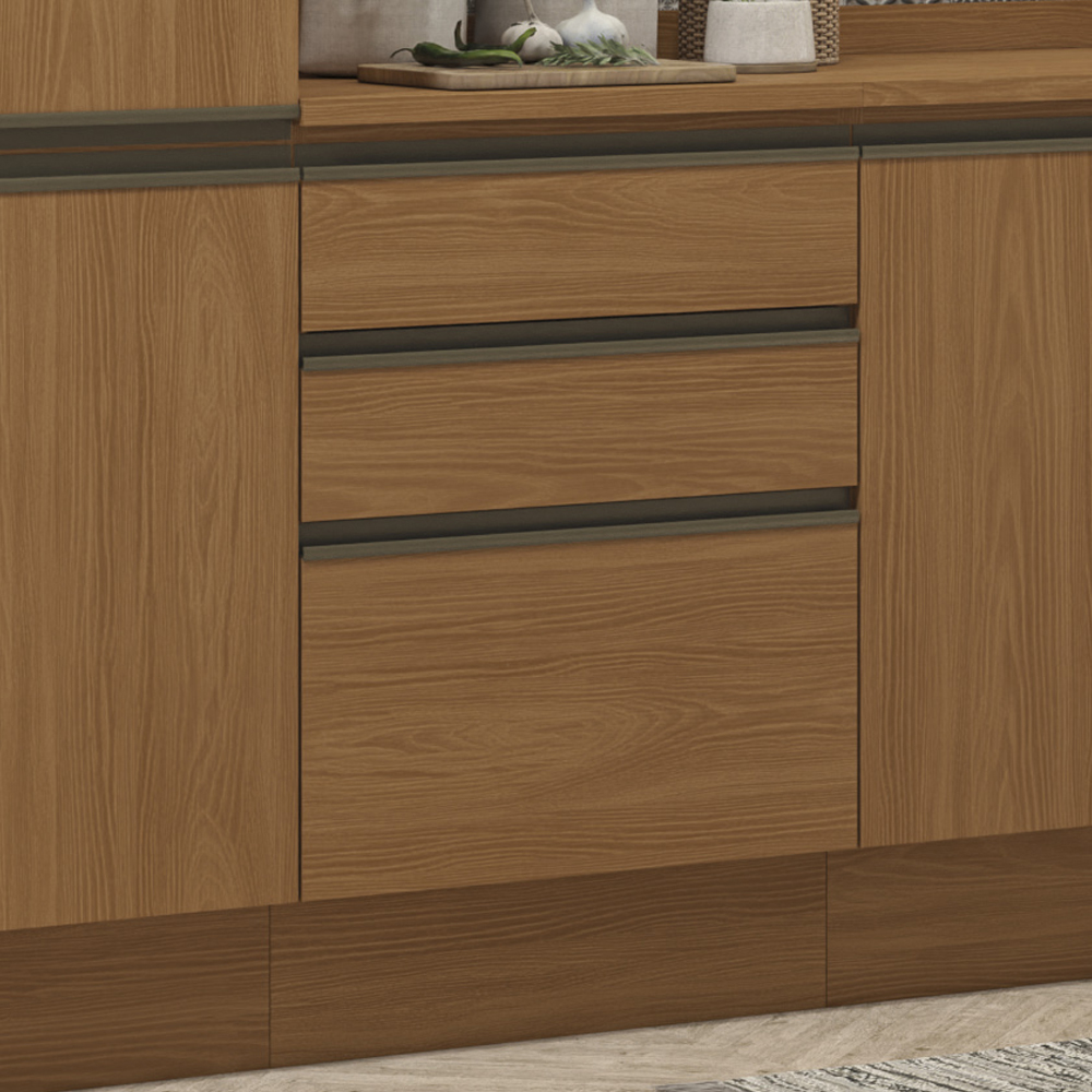 Balcao Com Tampo 3 Gavetas 60 cm Maxxi G743 Canela Kappesberg