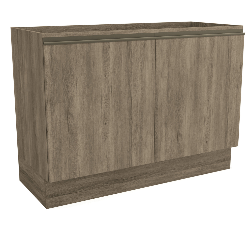 Balcao De Pia 02 Portas 120cm Maxxi G745 Nogal Kappesberg