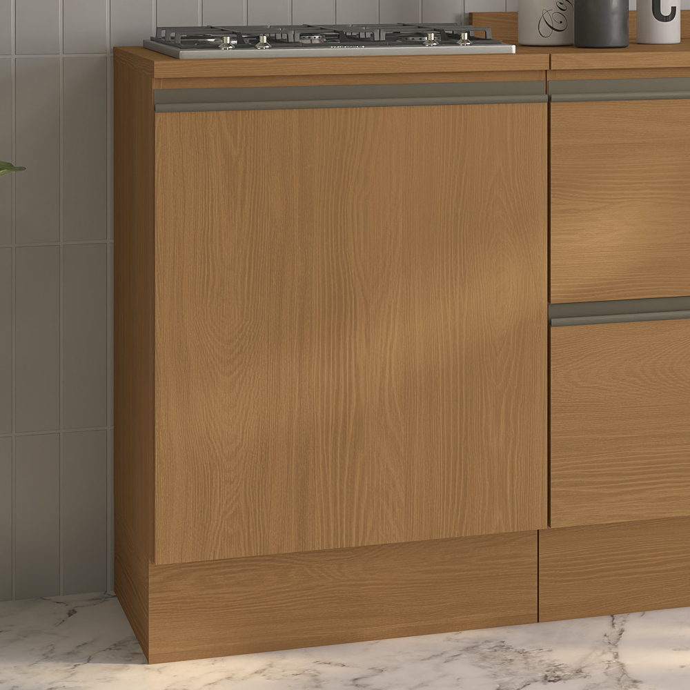 Balcao Para Cooktop Com Tampo 60 cm 1 Porta Maxxi G742 Canela Kappesberg