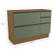 Balcao Pia Sem Tampo 1P 4G 120 cm Maxxi G746 Canela Verde Kappesberg