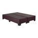 Base Cama Box Queen Sommier Suede Vinho