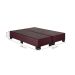 Base Cama Box Queen Sommier Suede Vinho