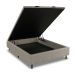 Base para Cama Box Casal Arcón com Baú (43x138x188) Poliéster Bege