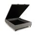 Base para Cama Box Casal Arcón com Baú (43x138x188) Poliéster Cinza