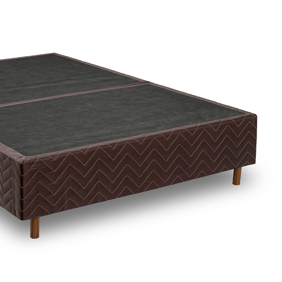 Base para Cama Box Queen Sogno (43x158x198) Poliéster Café