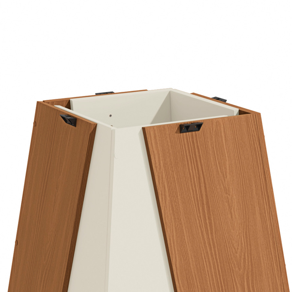 Base para Mesa de Jantar Dalia Canela e Off White