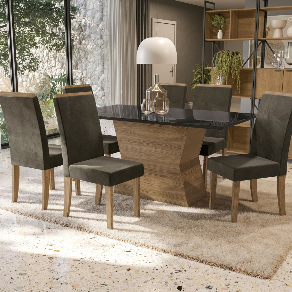 Base para Mesa de Jantar Tilia Nogueira