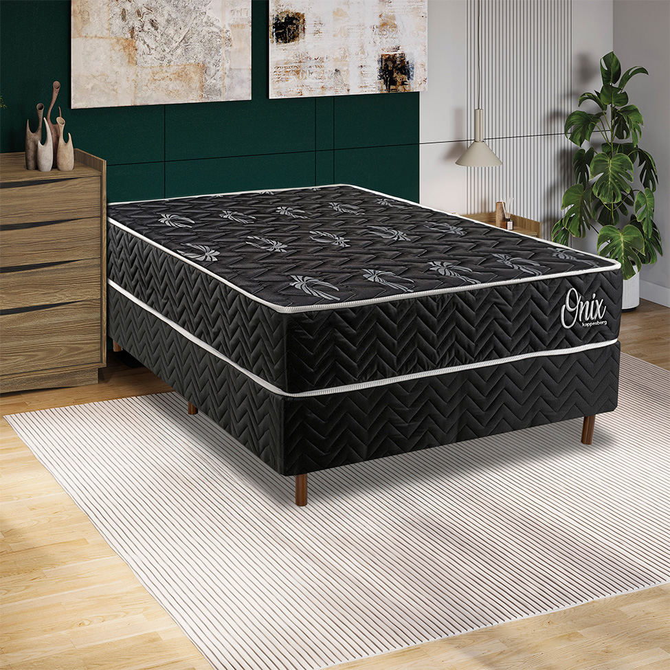 Colchão Casal Misto D28 Onix (26x138x188) Preto