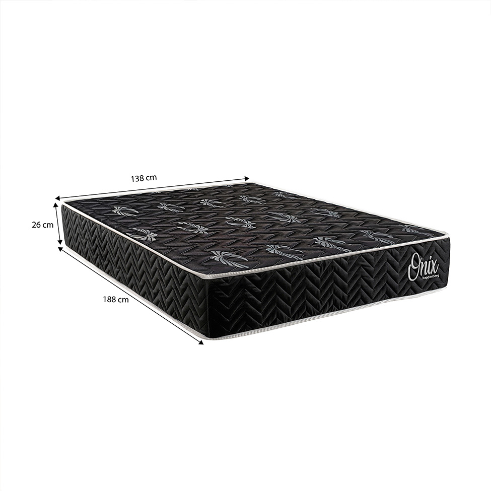Colchão Casal Misto D28 Onix (26x138x188) Preto