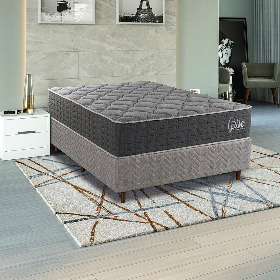 Colchão Casal Misto D40 Grise (32x138x188) Cinza