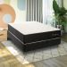 Colchão Casal Mola Ensacada Black Intense (33x138x188) Branco e Preto