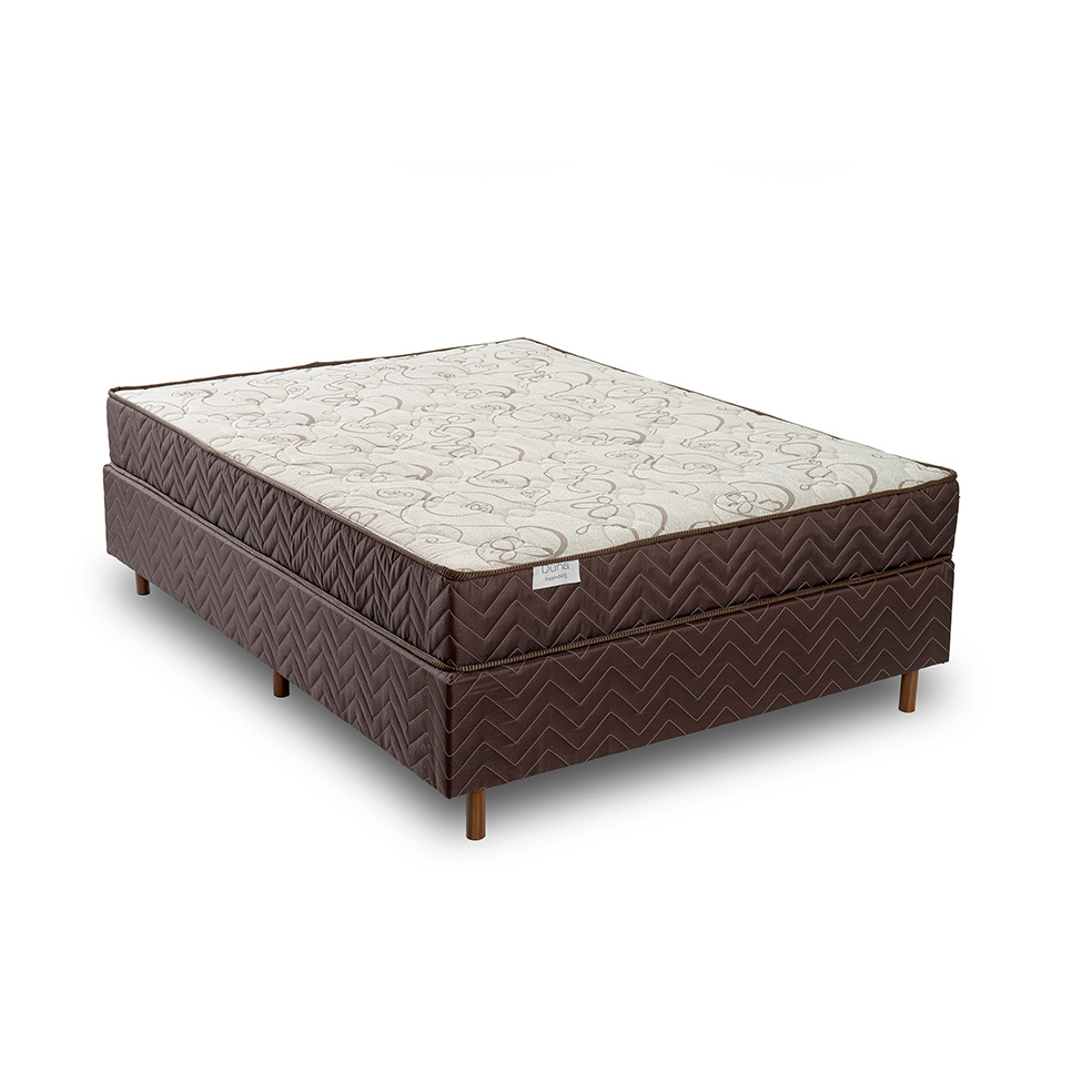 Colchão Casal Mola Ensacada Duna (20x138x188) Marrom e Bege