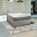 Colchão Casal Mola Ensacada Serene (32x138x188) Cinza e Branco