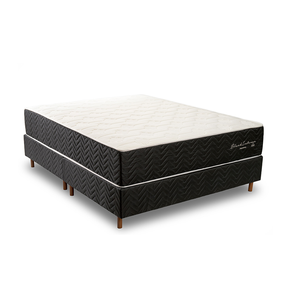 Colchão King Mola Ensacada Black Intense (33x193x203) Branco e Preto