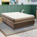 Colchão King Mola Ensacada Inverno/Verão (31x193x203) Marrom e Bege