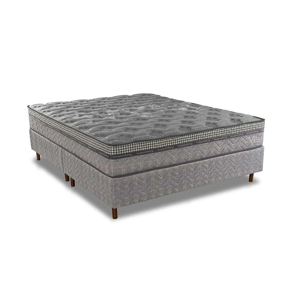 Colchão King Mola Ensacada Vita (28x193x203) Cinza