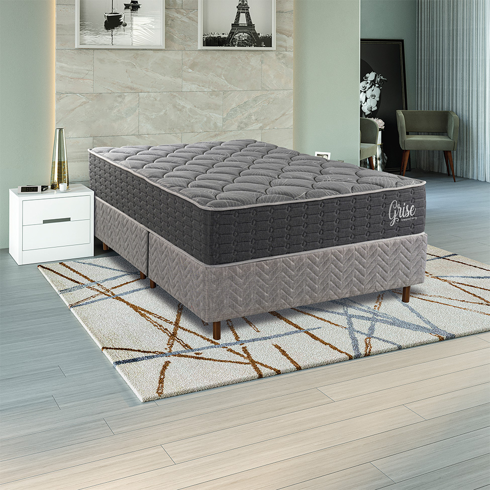 Colchão Queen Misto D40 Grise (32x158x198) Cinza