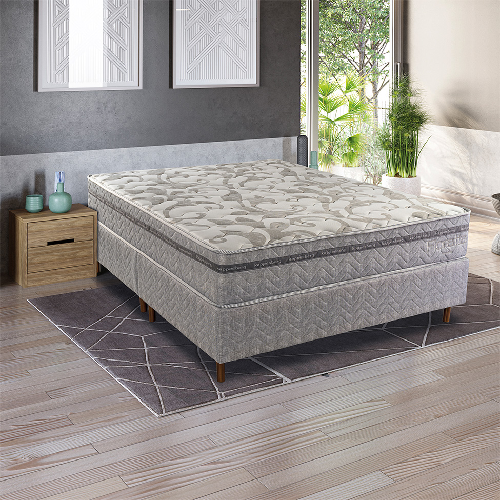 Colchão Queen Mola Ensacada Floratta (26x158x198) Cinza