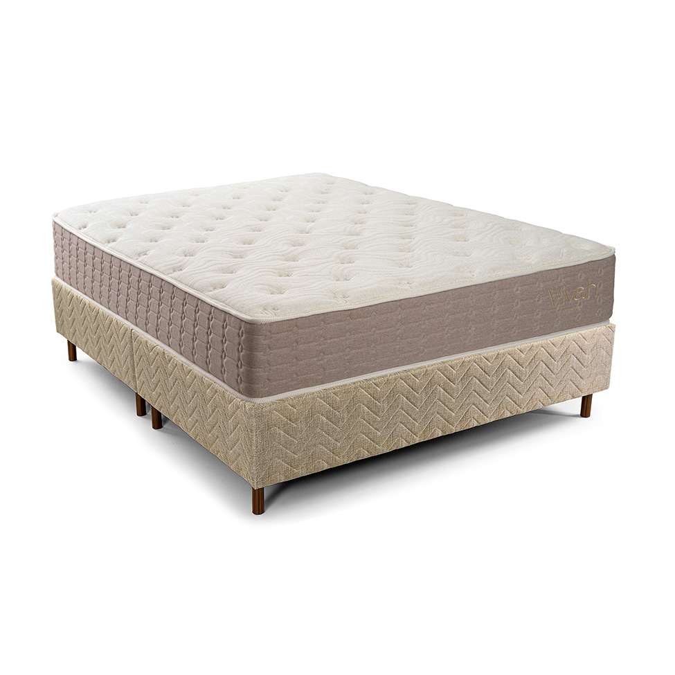 Colchão Queen Mola Ensacada Vivah (30x158x198) Bege